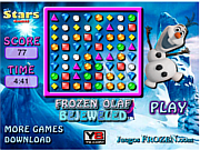 play Frozen Olaf Bejeweled