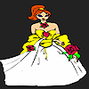 play Cute Rose Bride Coloring