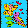 Lovely Couple In Valentine Day Coloring