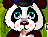 play Cute Baby Panda Caring