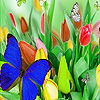 play Colorful Butterflies In Garden Puzzle
