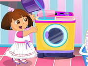play Dora Washing Dresses