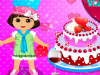 play Dora Valentine Day Cake