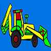 play Colorful Village Tractor Coloring