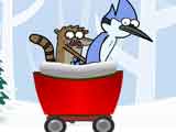 play Regular Show Snow Race