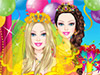 play Barbie Colorful Bride