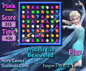 play Princess Elsa Bejeweled