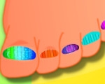 play Rainbow Nail Art