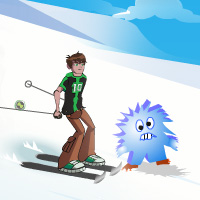 Ben 10 Omniverse Skiing game