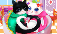 Heart Cats Dress Up