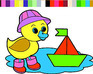 Chick On The Lake Coloring