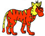 play Red Tiger Coloring