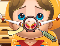 play Royal Baby Nose Doctor