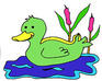 play Duck In Lake Coloring