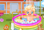 play Baby Lizzie Outdoor Bathing