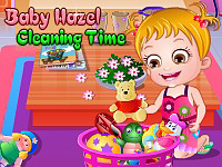 Baby Hazel Cleaning Time