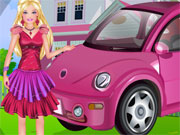play Barbie Car Cleaning