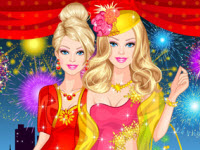 play Barbie Rooftop Party Dressup