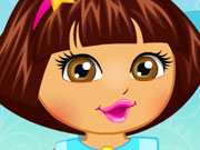 play Dora Baby Caring Kissing