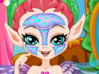play Rainbow Fairy Facial Makeover