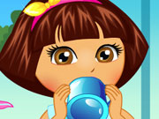 play Dora Baby Caring