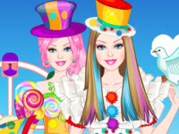 play Barbie Clown Princess Dressup