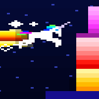 Retro Unicorn Attack