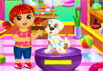 play Dora Puppy Caring