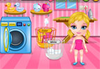 Baby Barbie Laundry Day