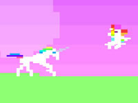 Retro Unicorn Attack