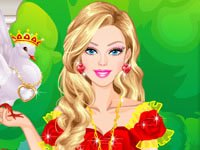 play Barbie Romantic Princess Dress Up