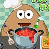 Pou Kitchen Slacking game