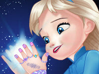 play Baby Elsa Great Manicure