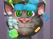 play Talking Tom Great Makeovoer Kissing