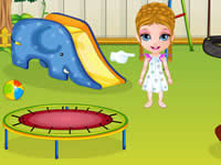 play Baby Barbie Playtime Accident