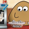 play Pou Washing Dishes