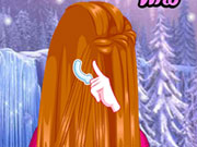 play Frozen Anna Waterfall Braids