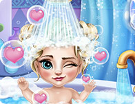 play Elsa Baby Bath