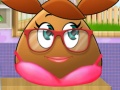 Pou Girl Washing Clothes