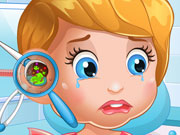 play Baby Lizzie Ear Doctor Kissing