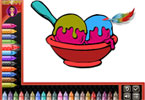 Coloring Book Ice Cream