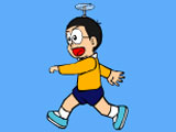 Nobita Fly On Sky