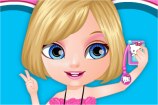 Baby Barbie Selfie Card