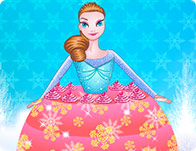 play Frozen Princess Gown Cake Decor