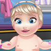 play Baby Elsa Bathing