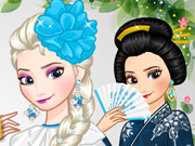 play Elsa Around The World Kissing