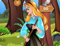 play Princess Aurora Forest Cleaning