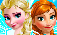 play Frozen Sisters Dress Up