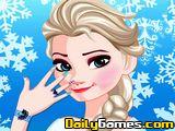 Queen Elsa Nail Designs