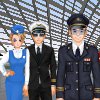 Pilots And Stewardesses Dress Up